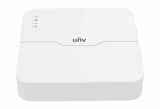 UNV NVR301-04LE2-P4, 4-ch, 1 SATA, 4 PoE, Incoming Bandwidth 80Mbps, Audio 1/1, 4 x 1080P@30 / 2 x 4MP@30 / 1 x 4K@30, Smart 1U, H.265&4K 