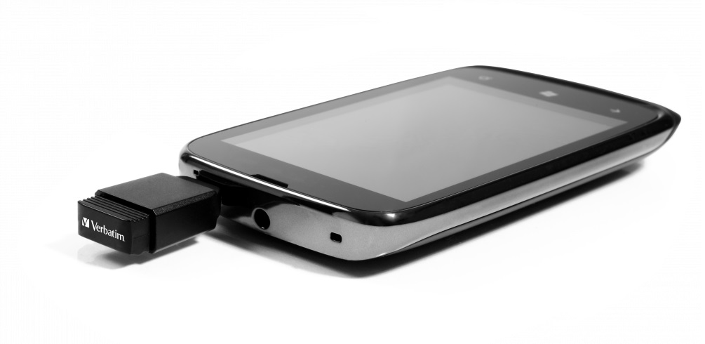 64GB USB2.0 Verbatim NANO USB with Micro USB (OTG) Adapter, Black, Ultra-small, (Read 30 MByte/s, Write 25 MByte/s) photo 5