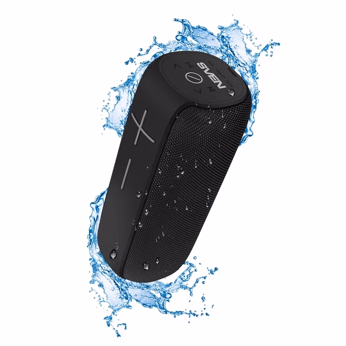 SVEN PS-290, black (20W, Waterproof (IPx6), TWS, Bluetooth, FM, USB, microSD, 3000mA*h) 