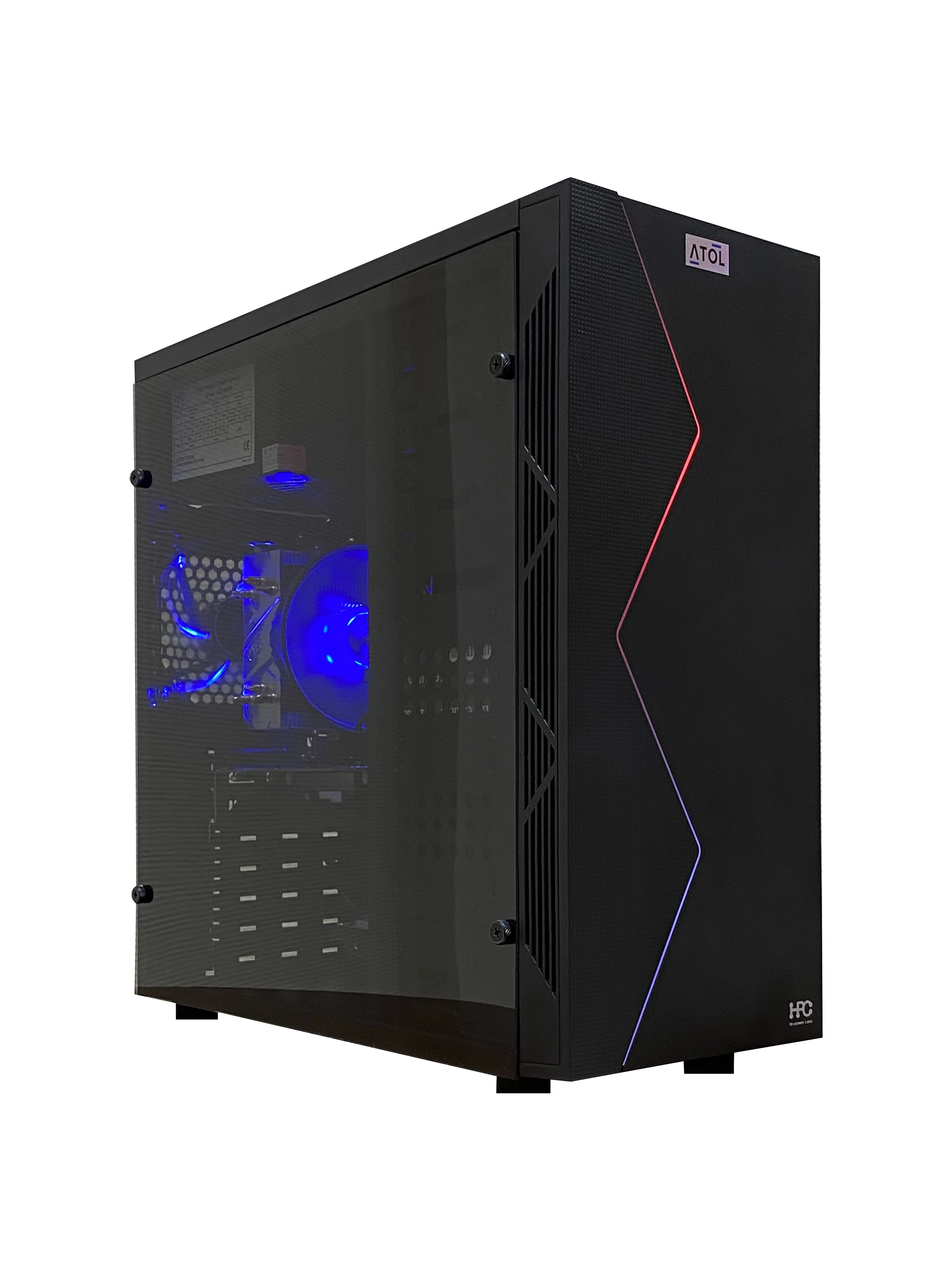ATOL PC1079MP - Gamer #4 v6: Intel Quad-Core i3-10100F 4C/8T 3.6-4.3GHz/ MB H410M / RAM Fury 16GB DDR4 3200/ SSD 2.5