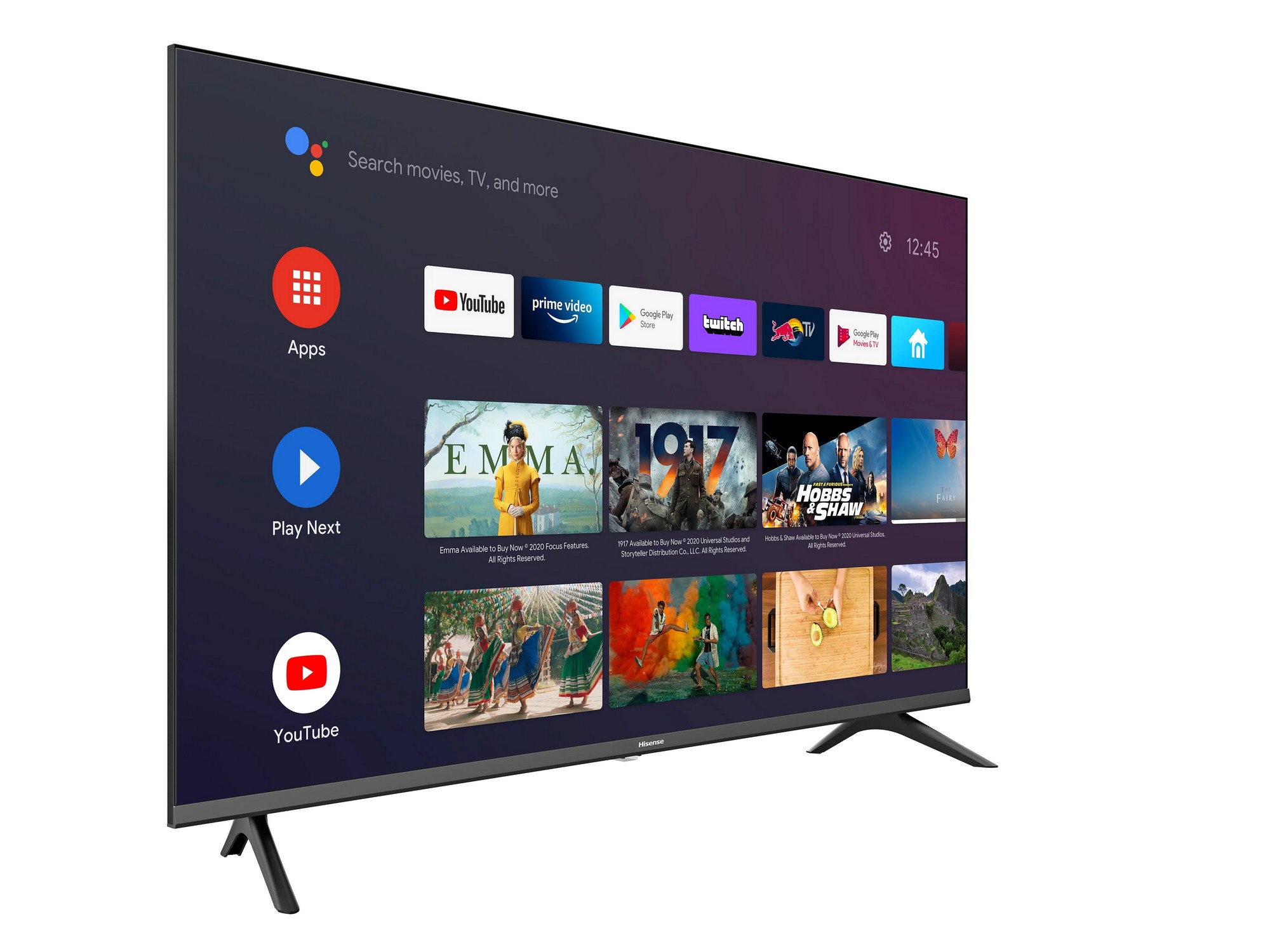 40" LED TV Hisense 40A5720FA, Black (1920x1080 FHD, PCI 1500 Hz, SMART TV (Android OS), 3 x HDMI, 2 x USB, Wi-Fi (2.4GHz), DVB-T/T2/C/S2, Speakers 2 x 7W Dolby Audio, VESA 100x200, 5.5 Kg) photo 2