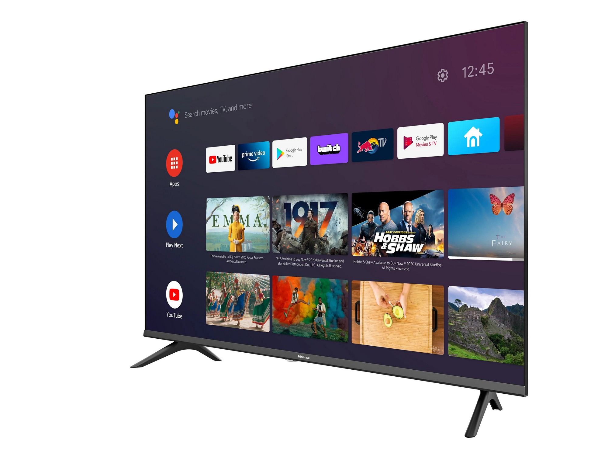 40" LED TV Hisense 40A5720FA, Black (1920x1080 FHD, PCI 1500 Hz, SMART TV (Android OS), 3 x HDMI, 2 x USB, Wi-Fi (2.4GHz), DVB-T/T2/C/S2, Speakers 2 x 7W Dolby Audio, VESA 100x200, 5.5 Kg) photo 3