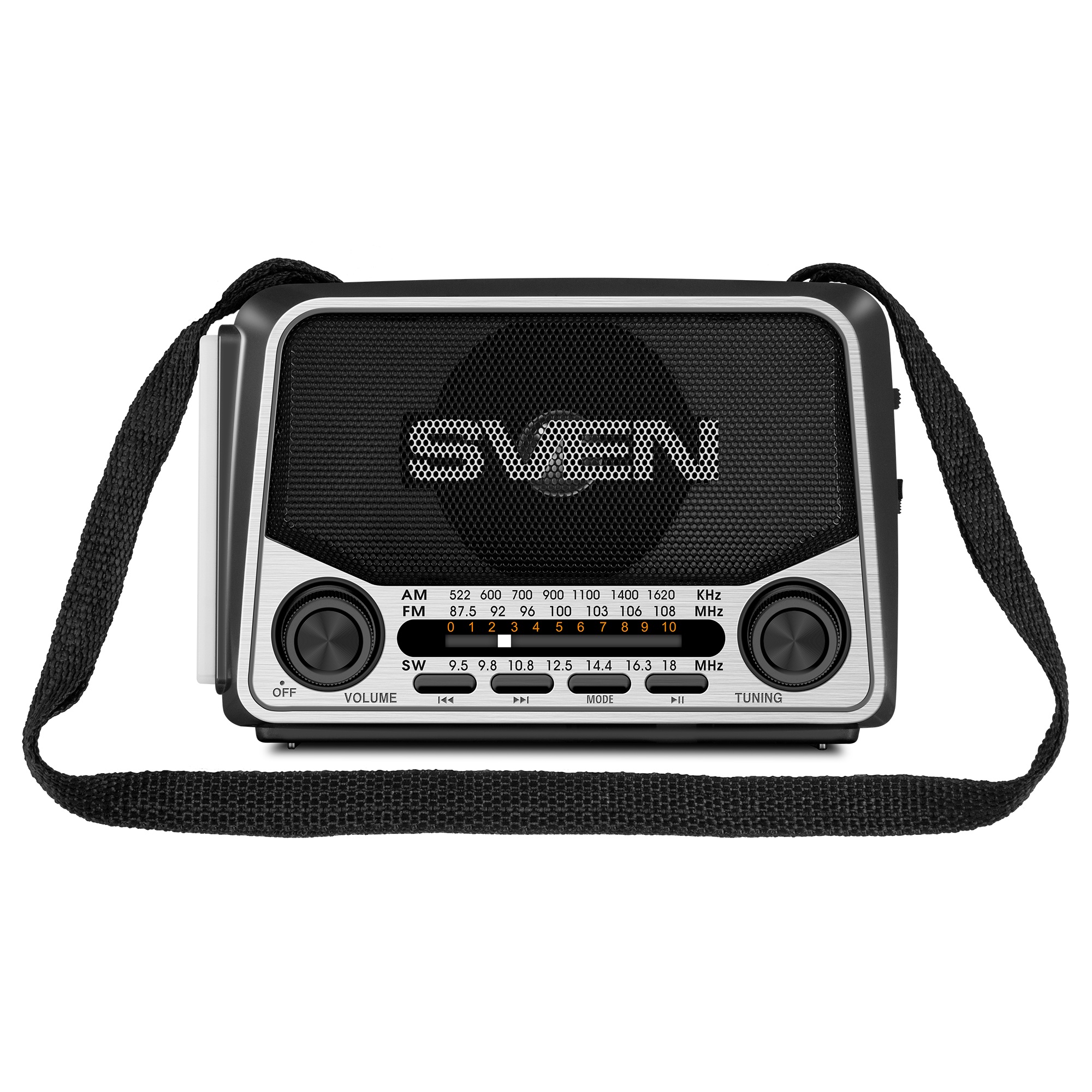 Boxa portabila SVEN SRP-150, Gray / 3W / Bluetooth / FM/AM/SW Radio / USB / microSD photo 2