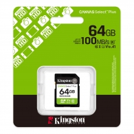 Карта памяти SD  64GB Kingston Canvas Select Plus, 150MB/s thumbnav 1