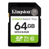Карта памяти SD  64GB Kingston Canvas Select Plus, 150MB/s thumbnav 2