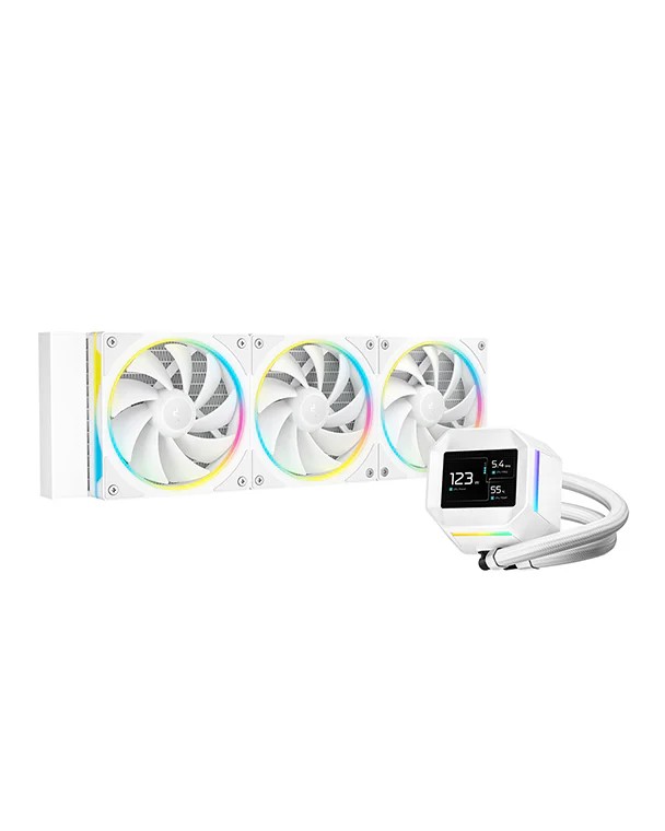 Sistem de racire lichid DEEPCOOL LM360 WH/ Universal/ 300W/ <36.07 dBA/ 66.23 CFM photo 1 Sistem de racire lichid DEEPCOOL LM360 WH/ Universal/ 300W/ <36.07 dBA/ 66.23 CFM photo 1