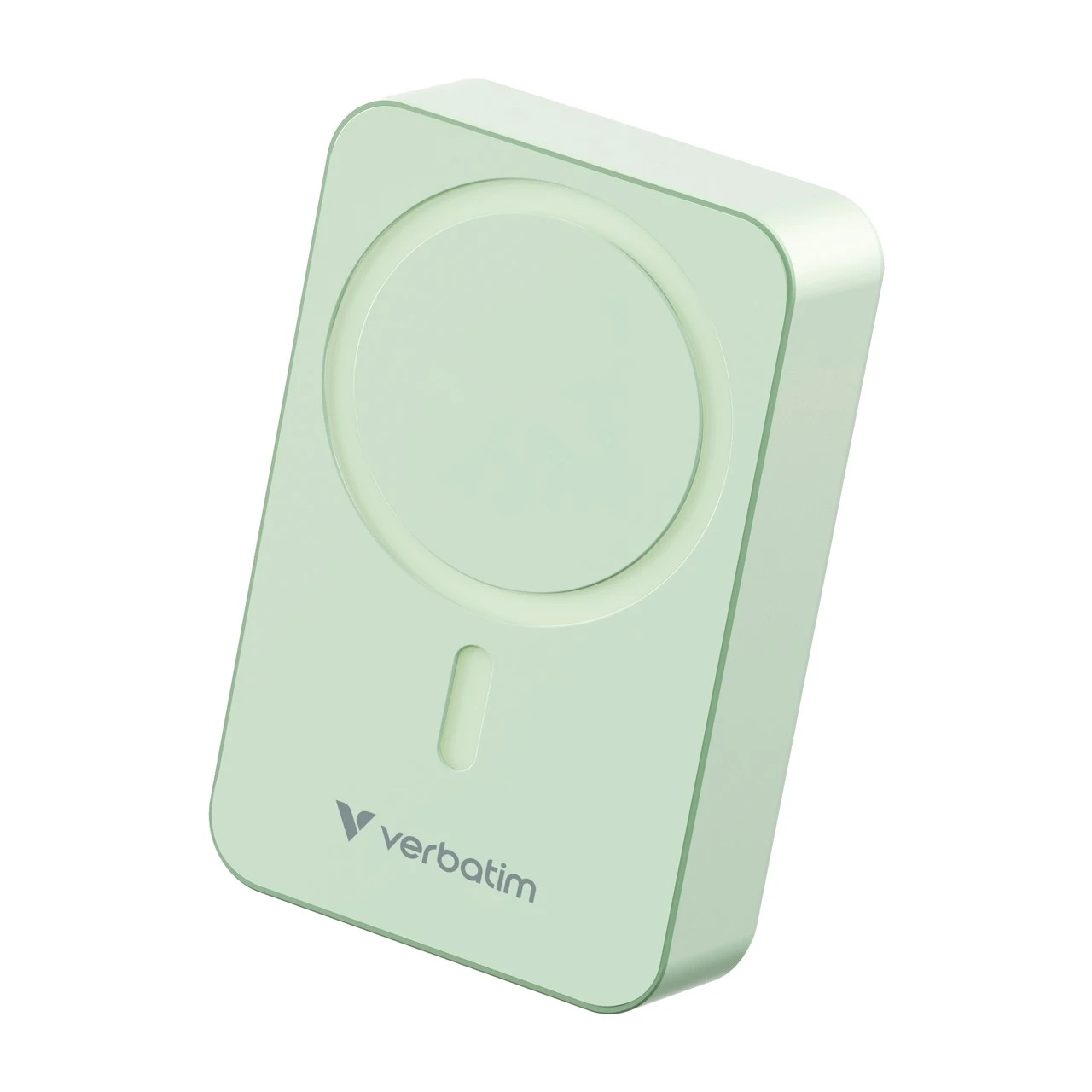 Магнитный беспроводной пауэрбанк Verbatim Charge'n'Go Essentials / 20000 mAh / Green