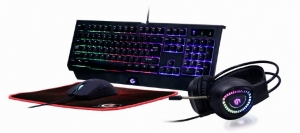 Gembird Gaming Kit GGS-UMGL4-01-RU, 4-in-1 Backlight Gaming kit "Phantom", RU layout thumbnav 1