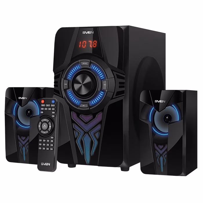 Колонки 2.1 SVEN MS-2070 / 60W RMS / Bluetooth / Black 