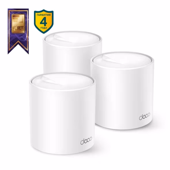 Mesh Wi-Fi 6 система TP-LINK Deco X50 (3-pack) / AX3000 Dual Band /  3 LAN/WAN Gigabit Port