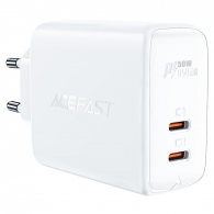USB-зарядное устройство ACEFAST A29 / 2 x USB-C / GaN PD50W / USB-C 1/2: 45W / QC4.0 / White thumbnav 1