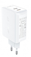 USB-зарядное устройство ACEFAST A29 / 2 x USB-C / GaN PD50W / USB-C 1/2: 45W / QC4.0 / White thumbnav 2