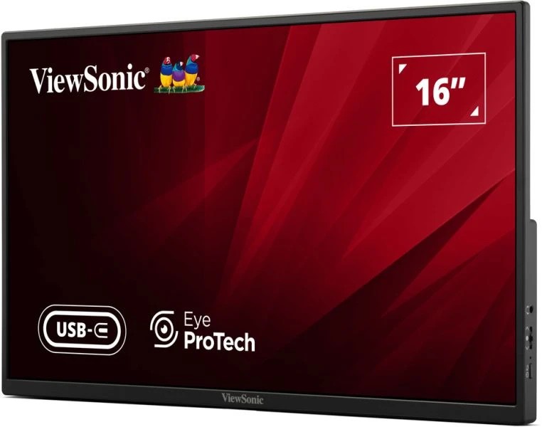 15.6” Monitor Portabil VIEWSONIC VA1650 + Sleeve Case / 7ms / Black photo 4