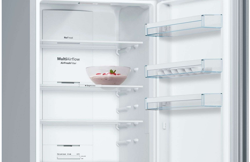 Frigider cu doua usi Bosch KGN39XI326 / 366 l / 203 cm / F / Inox photo 5