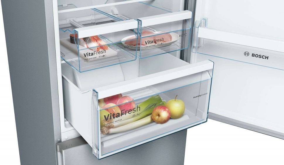 Frigider cu doua usi Bosch KGN39XI326 / 366 l / 203 cm / F / Inox photo 6