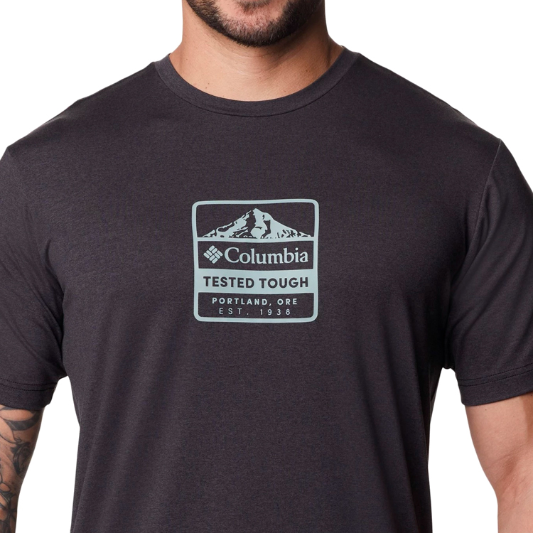 Футболка мужская Columbia Tech Trail Front Graphic SS Tee S Черный photo 4