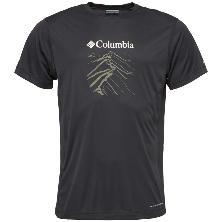 Футболка мужская Columbia Zero Rules Light Short Sleeve Graphic Crew S Черный photo 2