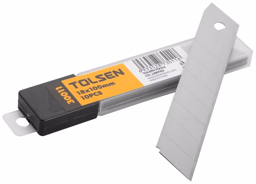 Набор 10 лезвий 18х100мм 0.5мм Tolsen 