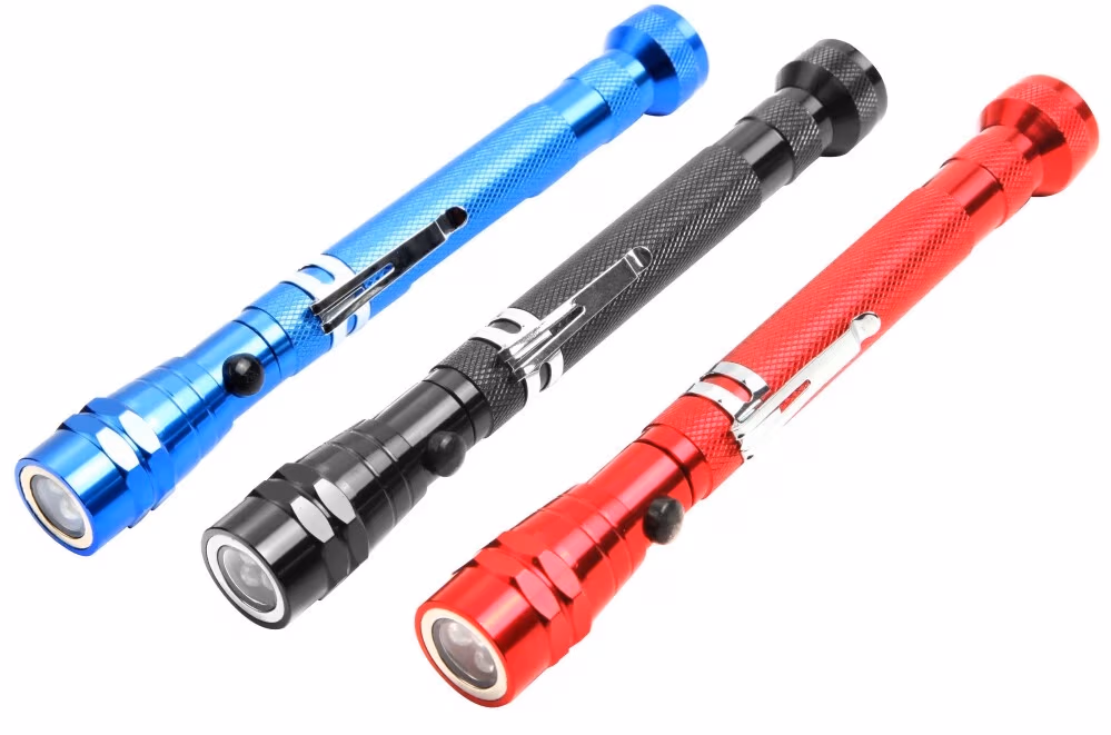 Фонарь телескопический с магнитом 3led Tolsen