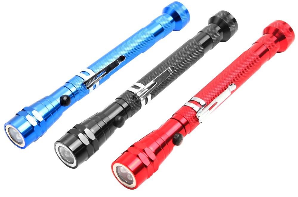 Фонарь телескопический с магнитом 3led Tolsen photo 1
