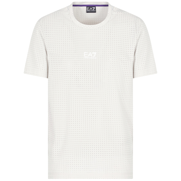 Tricou bărbătesc EA7 EMPORIO ARMANI VENTUS7 M TOP PERFORATED TEE S S Gri photo 2