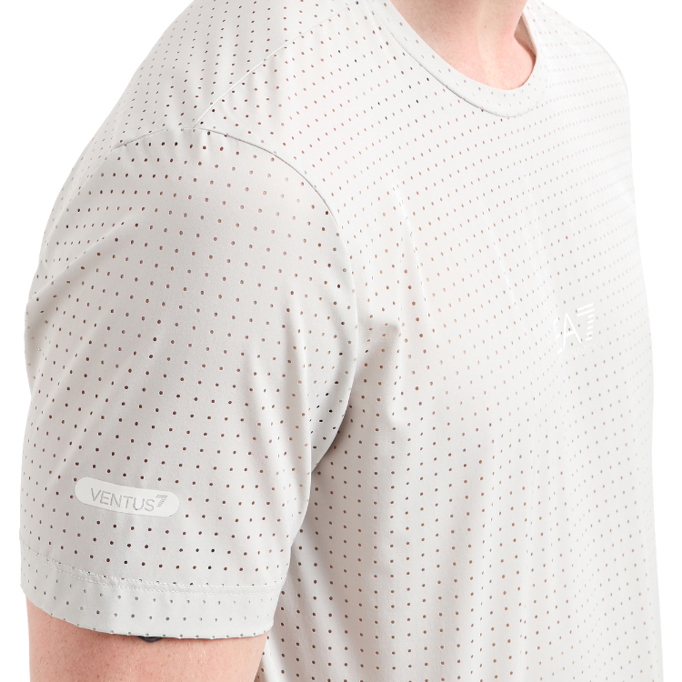 Tricou bărbătesc EA7 EMPORIO ARMANI VENTUS7 M TOP PERFORATED TEE S S Gri photo 4