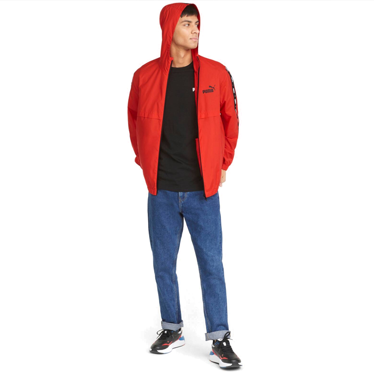 Jachetă Puma TAPE Windbreaker S Rosu pentru bărbați  photo 5