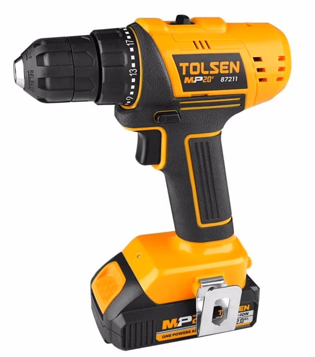 Шуруповёрт аккумуляторный 20V Li-Ion MP20V 1x2.0Ah Tolsen