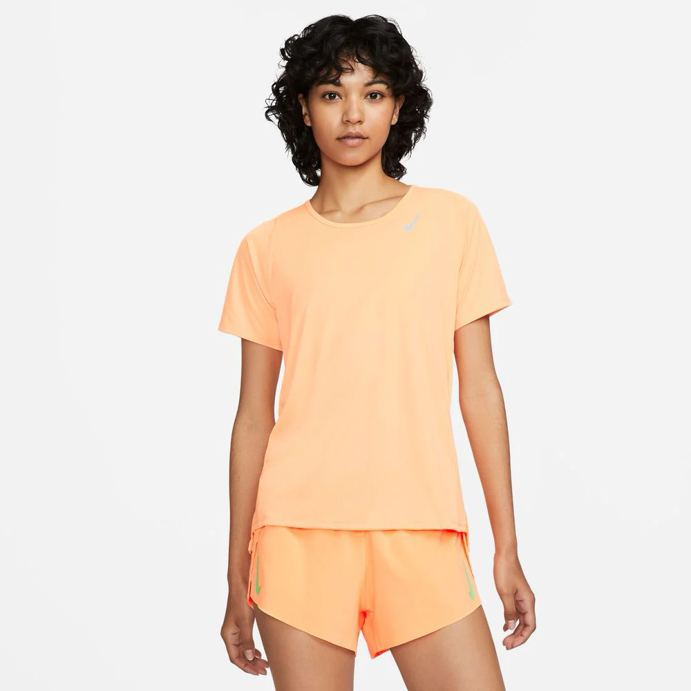 Tricou Nike W NK DF RACE TOP SS / Femei / L / Portocaliu photo 2