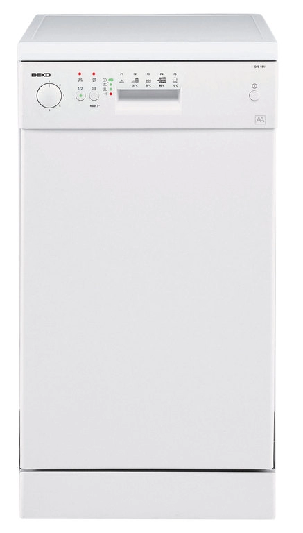 Посудомоечная машина  Beko DFS1511, 10 комплектов, 5программы, 45 см, A, Белый