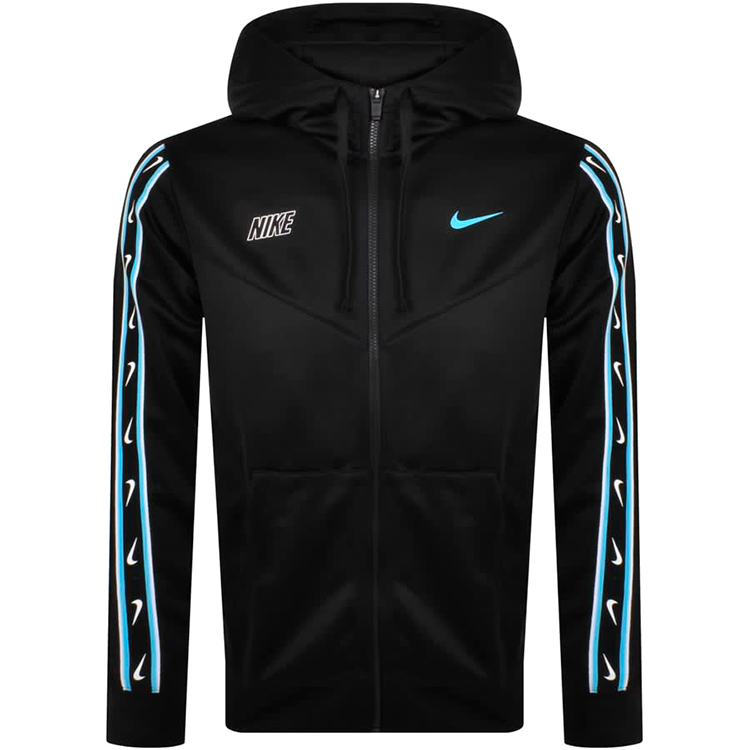 Hanorac pt bărbați Nike M NSW REPEAT SW PK FZ HOODY S Negru photo 4