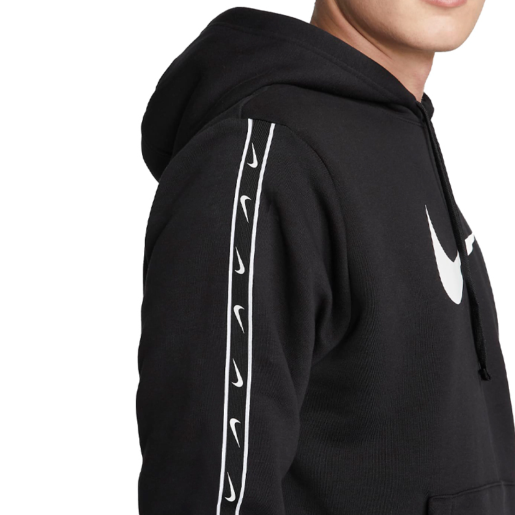 Мужская Толстовка Nike M NSW REPEAT SW FLC PO HOOD BB XL Черный photo 2