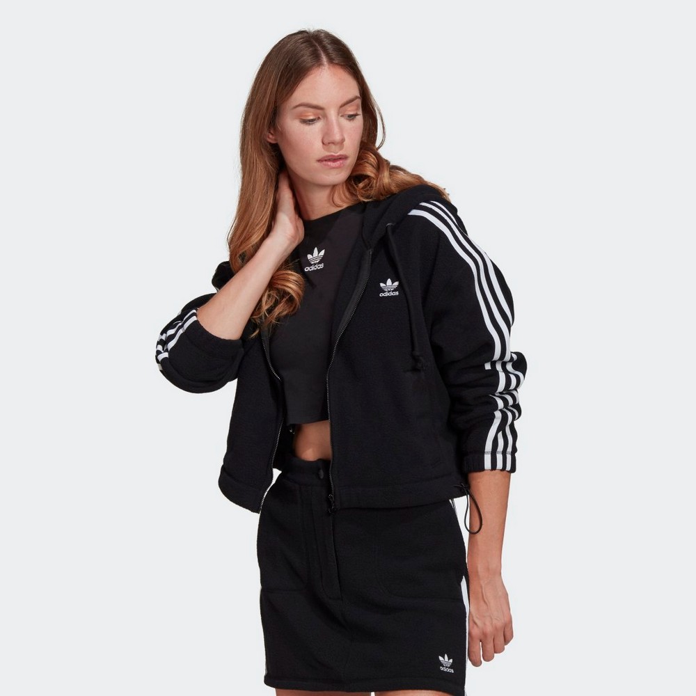 Hanorac Adidas FLEECE FZ 34 Negru Femei photo 3