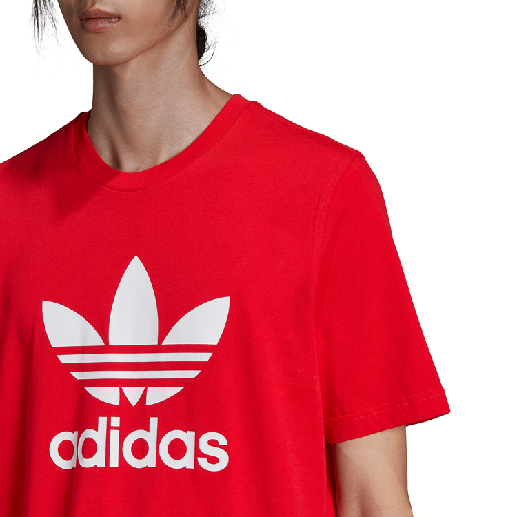 Tricou bărbătesc Adidas TREFOIL T-SHIRT M Rosu photo 4