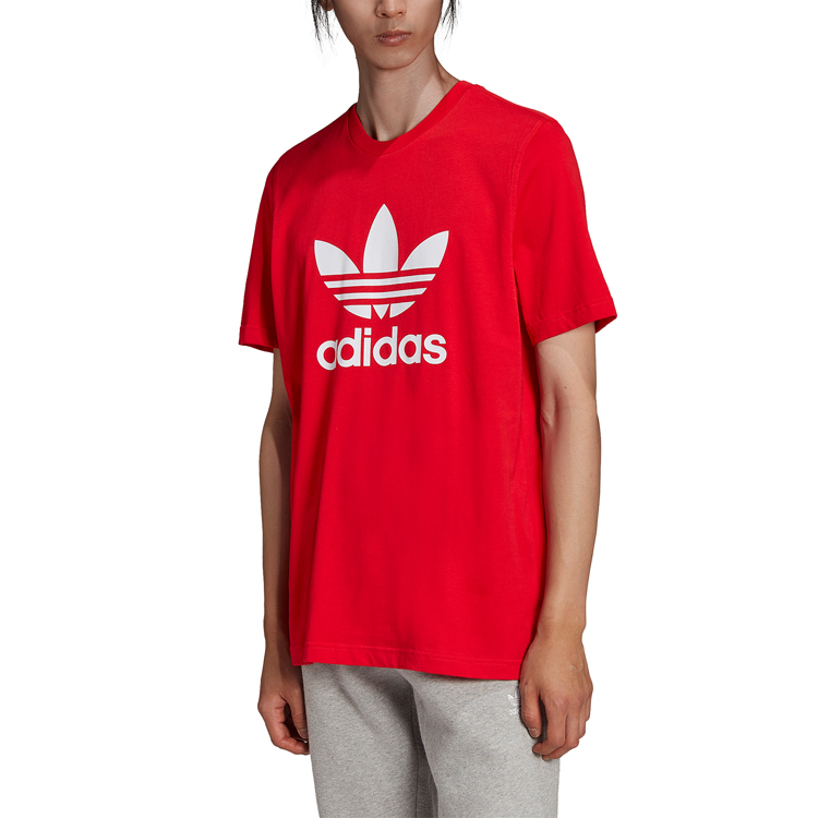 Tricou bărbătesc Adidas TREFOIL T-SHIRT M Rosu photo 5