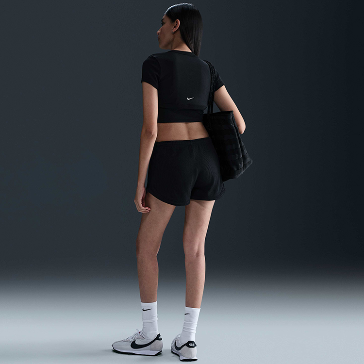 Шорты Nike W NSW NK CHLL WFL MR 3 SHORT L Черный Женский photo 3