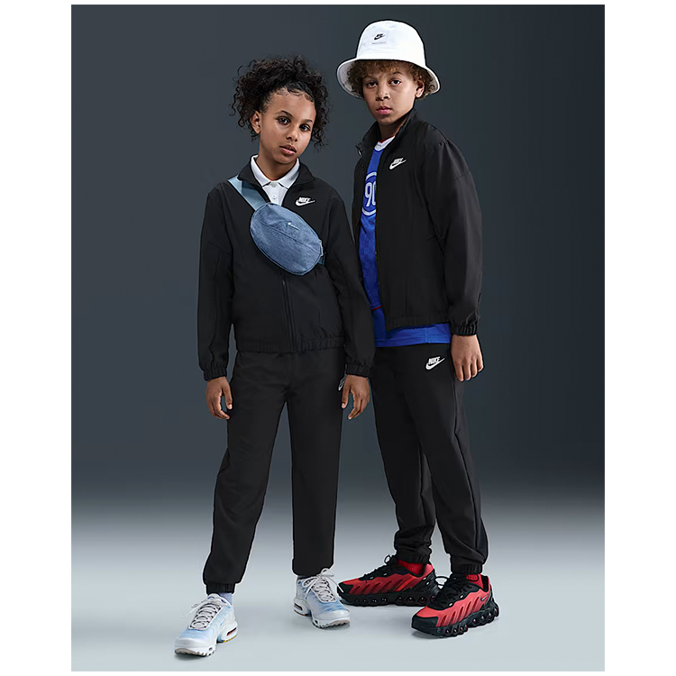 Costum Sportiv Nike K NSW TRACKSUIT WVN FZ S Negru Unisex photo 5