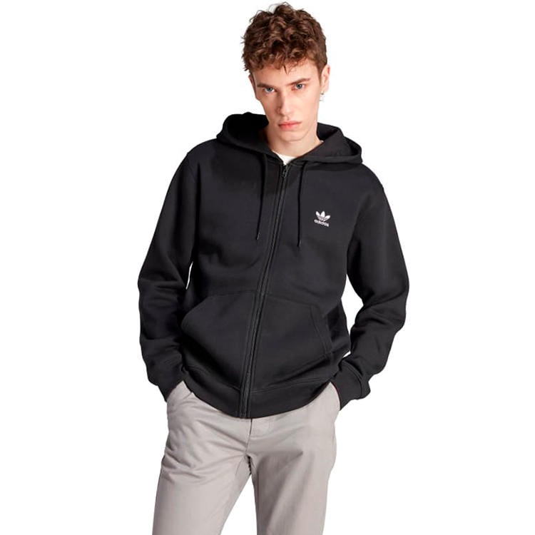 Мужская Толстовка Adidas ESS FZ HDY S Черный photo 3