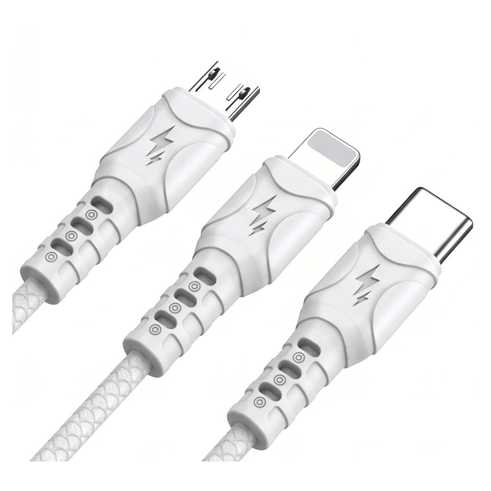 Кабель USB-A/Type-C - Lightning/Type-C/Micro USB Jokade JA011 photo 3