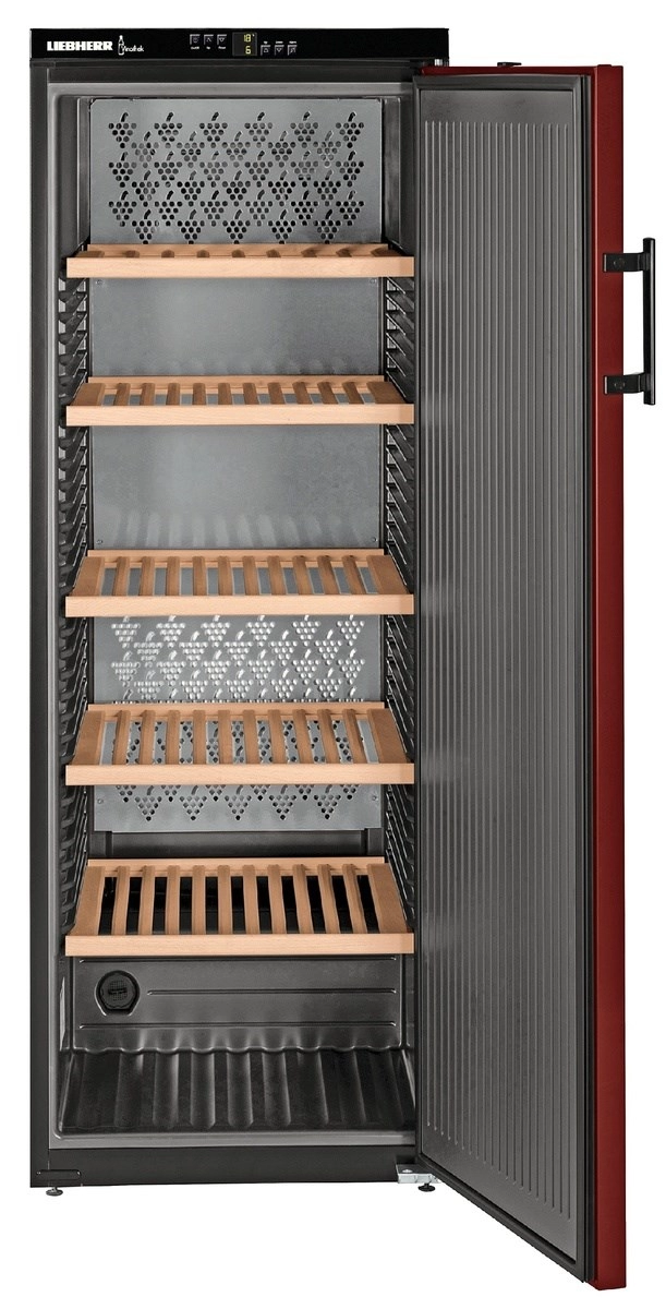 Винный холодильник Liebherr WTr 4211, 200 бутылок, 165 см, A, Красный