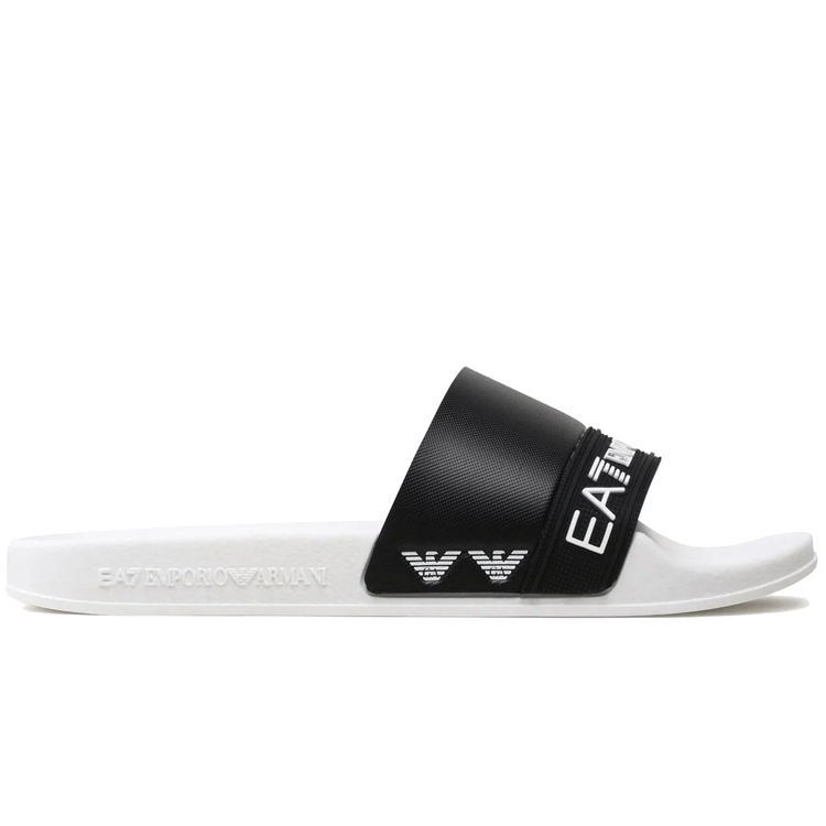 Slapi EA7 EMPORIO ARMANI WATER SPORTS TAPE SL pt Barbati / 37.5 / Negru-alb photo 2