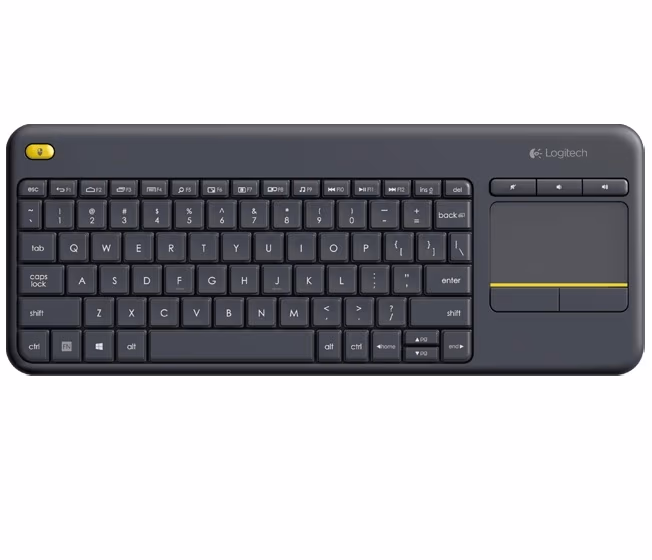 Logitech Wireless Touch Keyboard K400 Plus, Multi-touch touchpad, Nano receiver, USB, Retail, Black 
