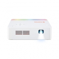 WVGA Projector AOPEN (by Acer) PV10 (MR.JRJ11.001), DLP, 854x480, 5000:1, 300 ANSI lm, 30000hrs (Eco), WiFi, USB, Multimedia Player: EDTV, HDTV, SDTV, Audio Line-out, HDMI, 3W Mono Speaker, White, 0.35kg thumbnav 1