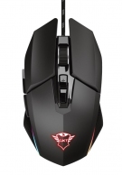 Trust Gaming GXT 950 Idon Illuminated Mouse, 500 - 6000 dpi, Mechnical button, 7 Programmable button, RGB lighting, 1,8 m USB, Black thumbnav 1