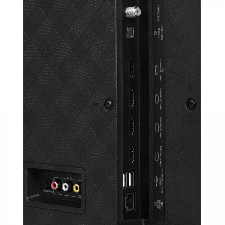 43" LED TV Hisense 43A6G, Black (3840x2160 UHD, MR 120Hz, SMART TV (VIDAA OS), 3 x HDMI2.0, 2 x USB, Wi-Fi (2.4GHz+5GHz), DVB-T/T2/C/S2, Speakers 2 x 7W Dolby Audio, VESA 200x300, 6.8 Kg) photo 2
