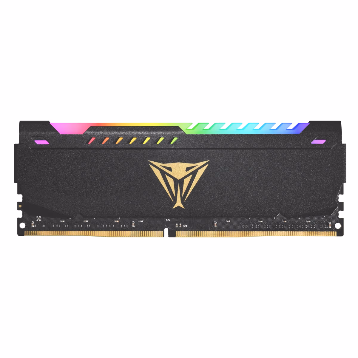32GB DDR4-3600  VIPER (by Patriot) STEEL Performance RGB Sync, PC28800, CL20, 1.35V, Custom Design Aluminum HeatShiled, 5 Customizable Lightning Zones, Intel XMP 2.0 Support, Black w/ Golden Viper Logo