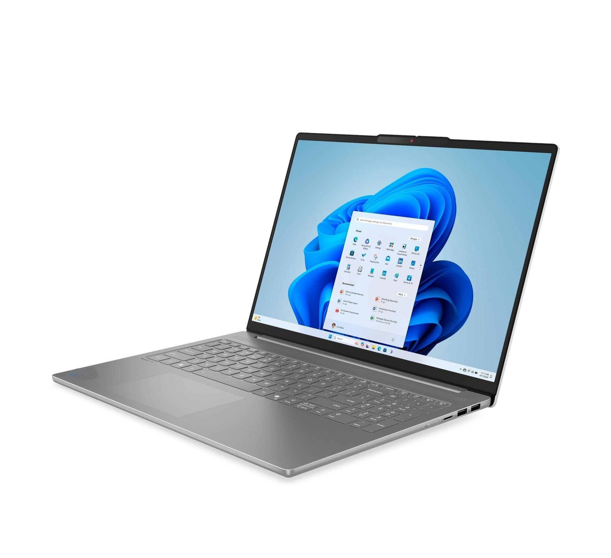 Ноутбук 16” Lenovo IdeaPad Slim 5 16AKP10/ 2.8K OLED/ AMD Ryzen AI 7 350/ 32GB / 1TB SSD / Luna Grey photo 3
