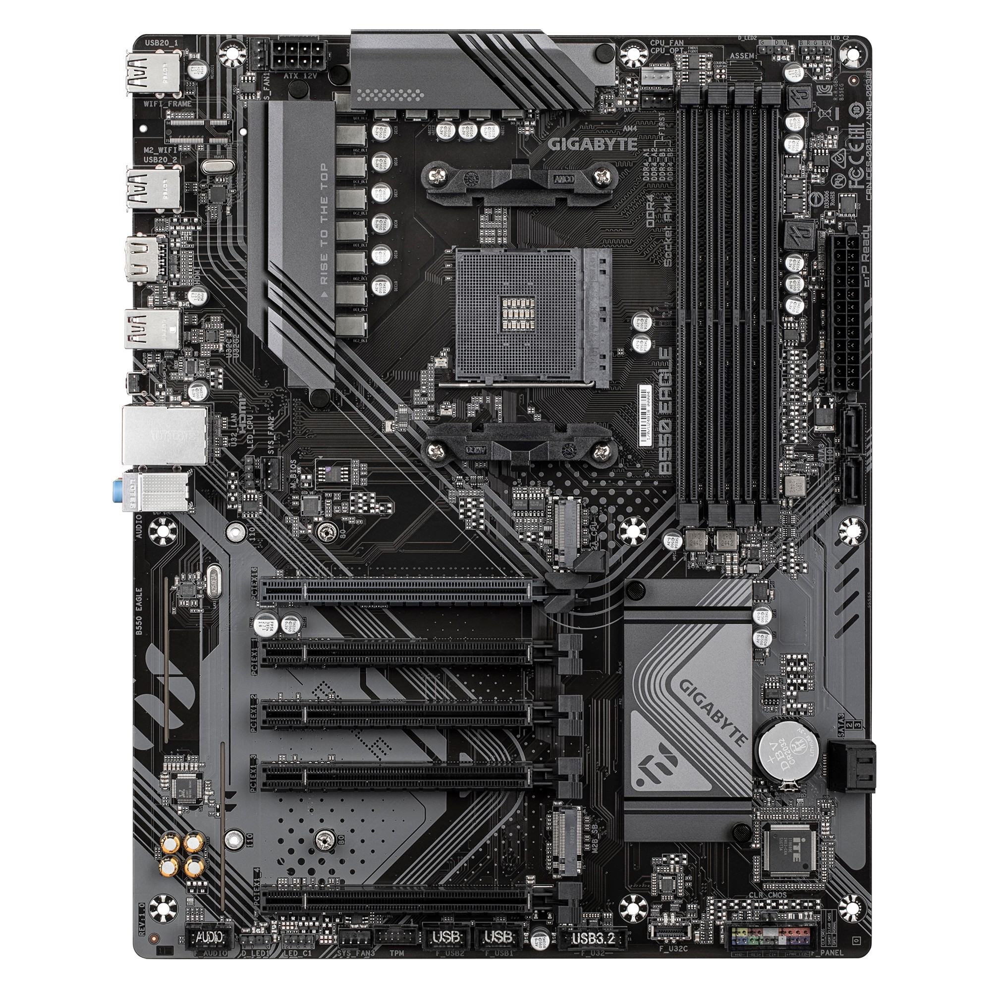 Материнская плата GIGABYTE B550 EAGLE / AM4 / B550 / DDR4 / ATX photo 2
