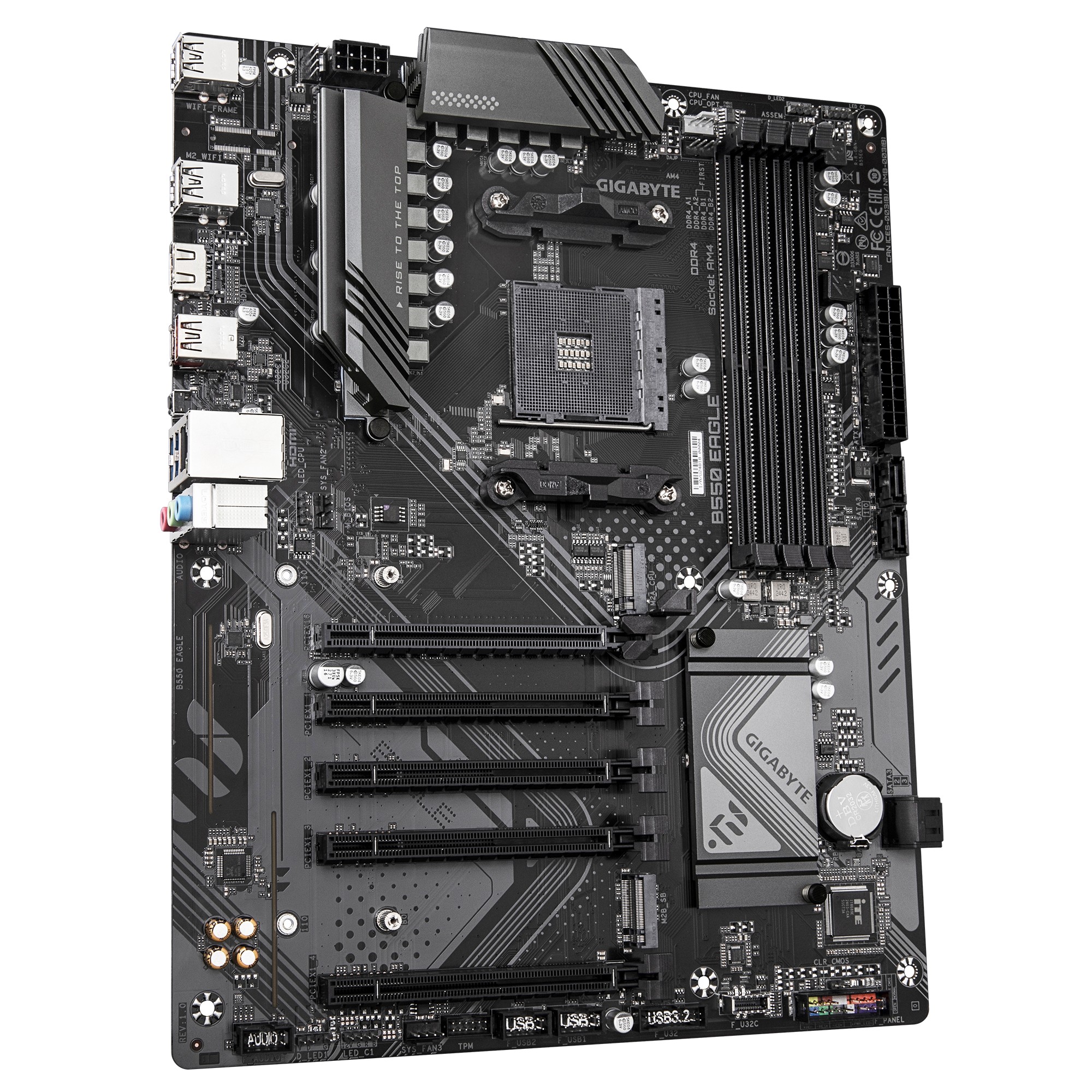 Материнская плата GIGABYTE B550 EAGLE / AM4 / B550 / DDR4 / ATX photo 3