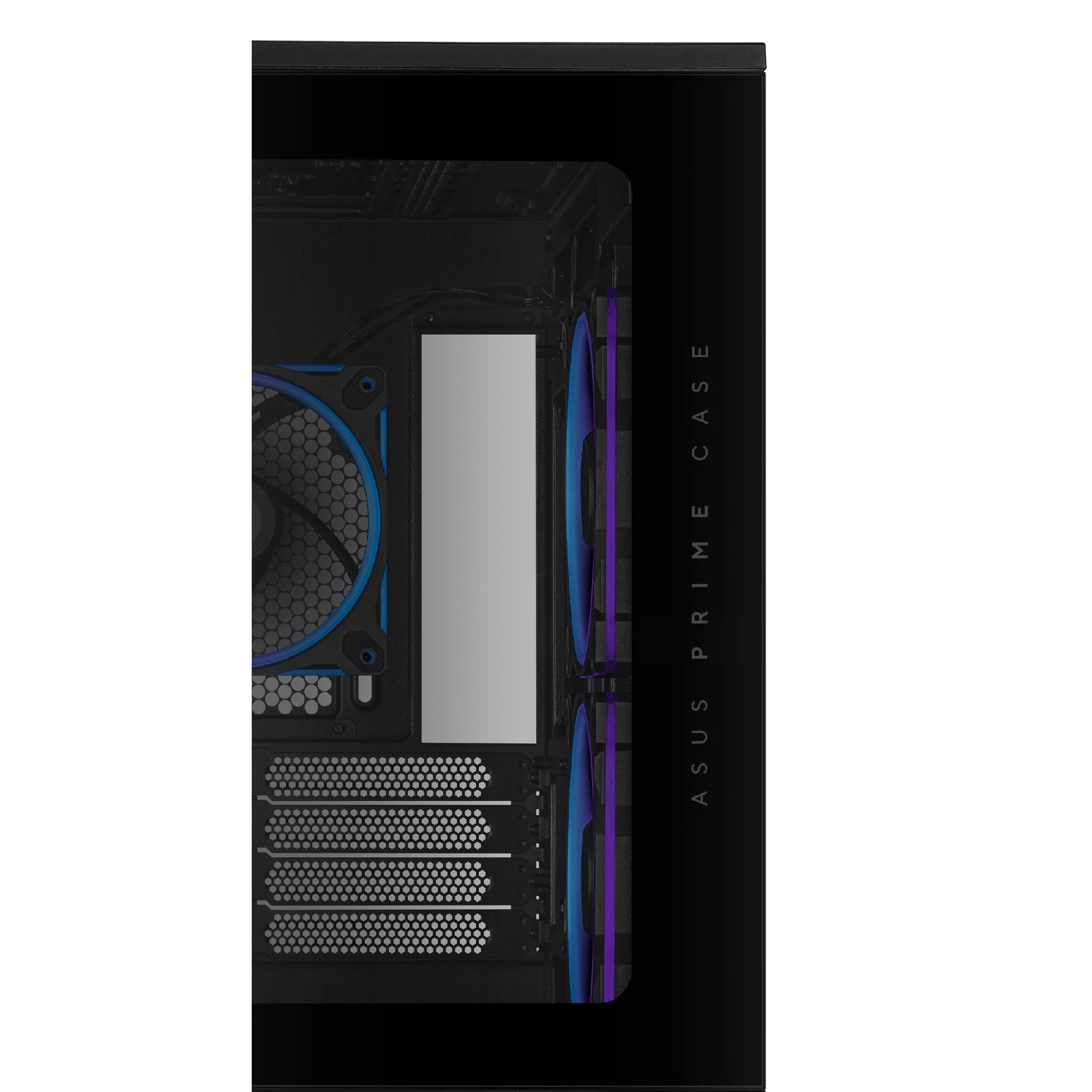Carcasa ASUS Prime AP202 ARGB Tempered Glass/ noPSU / 3x MR120 ARGB fans/ mATX / Black photo 4